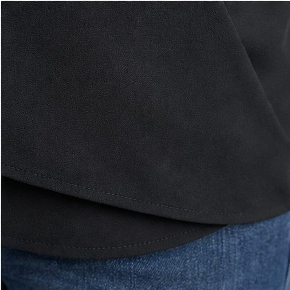 Black Ruffle Blouse - Picture 6 of 6
